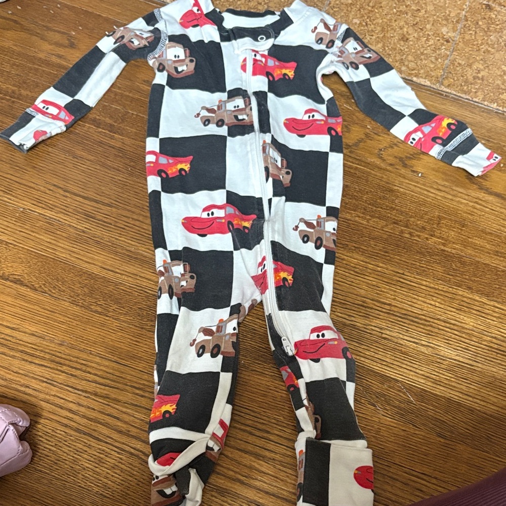 Disney Cars Character Footie Pajamas - Black and Red